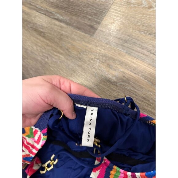 Trina Turk Rainbow Swirl Flattering‎ One Piece Swimsuit Sz 6 - Picture 5 of 7